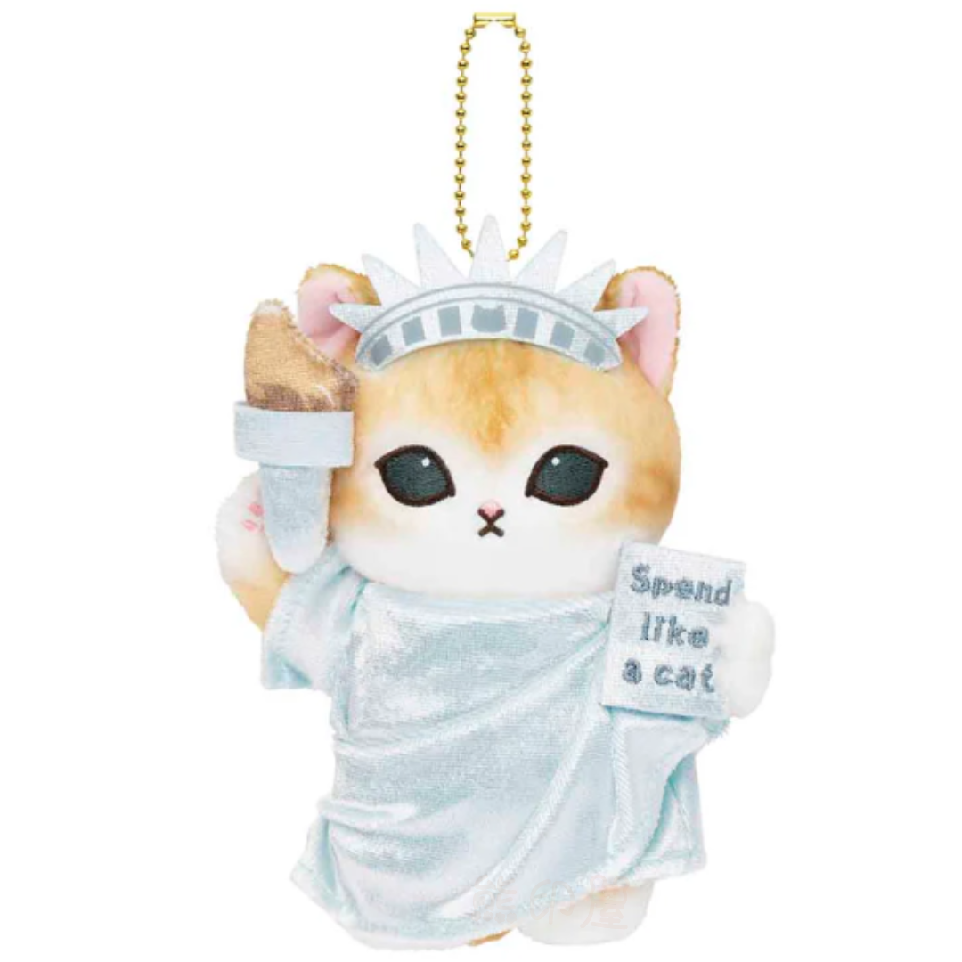 Mofusand 自由女神貓 毛公仔掛飾吊飾 [平行進口]