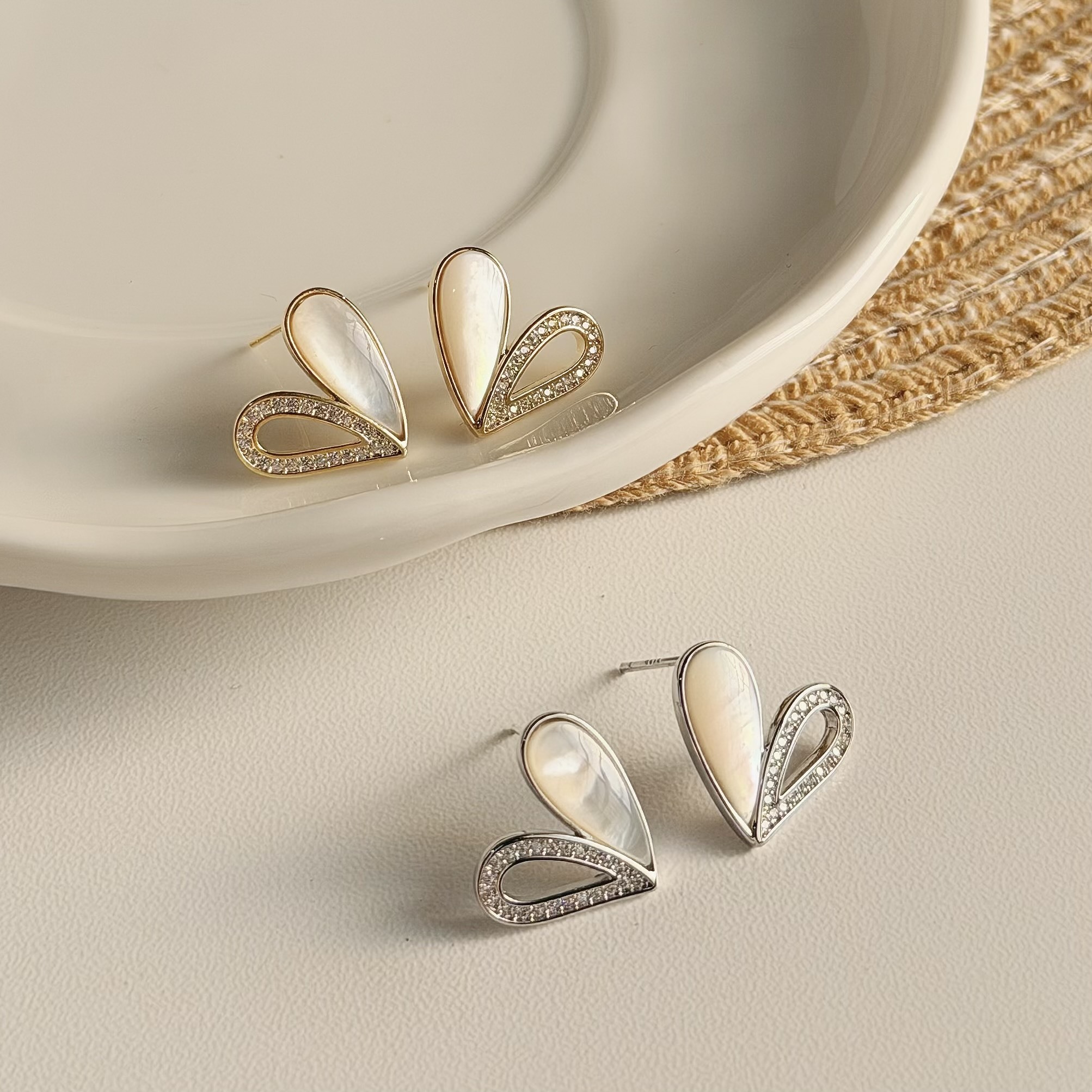 C172排鑽貝殼愛心耳針