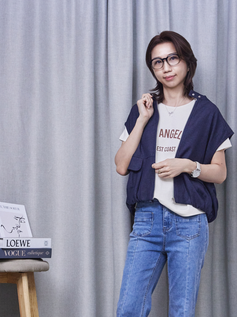 不費力的率性氣場牛仔背心