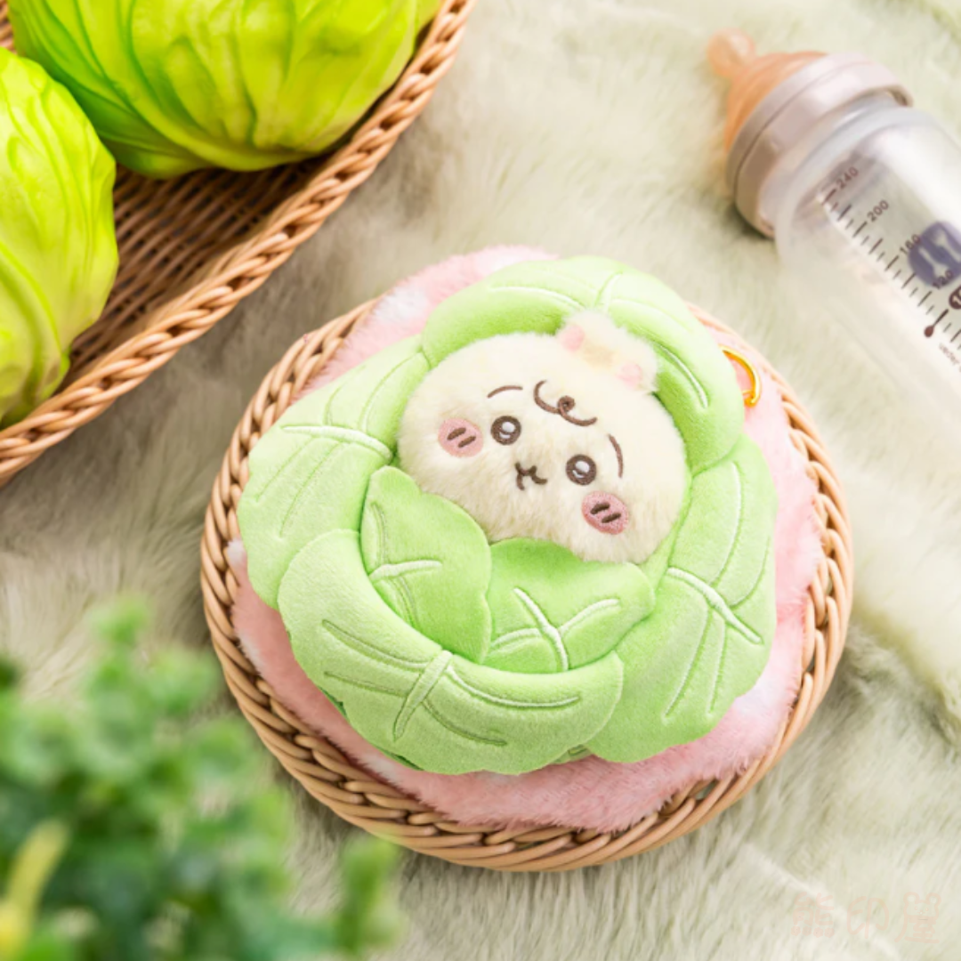 Chiikawa baby 兔子高麗菜包 毛公仔掛飾吊飾 [平行進口]