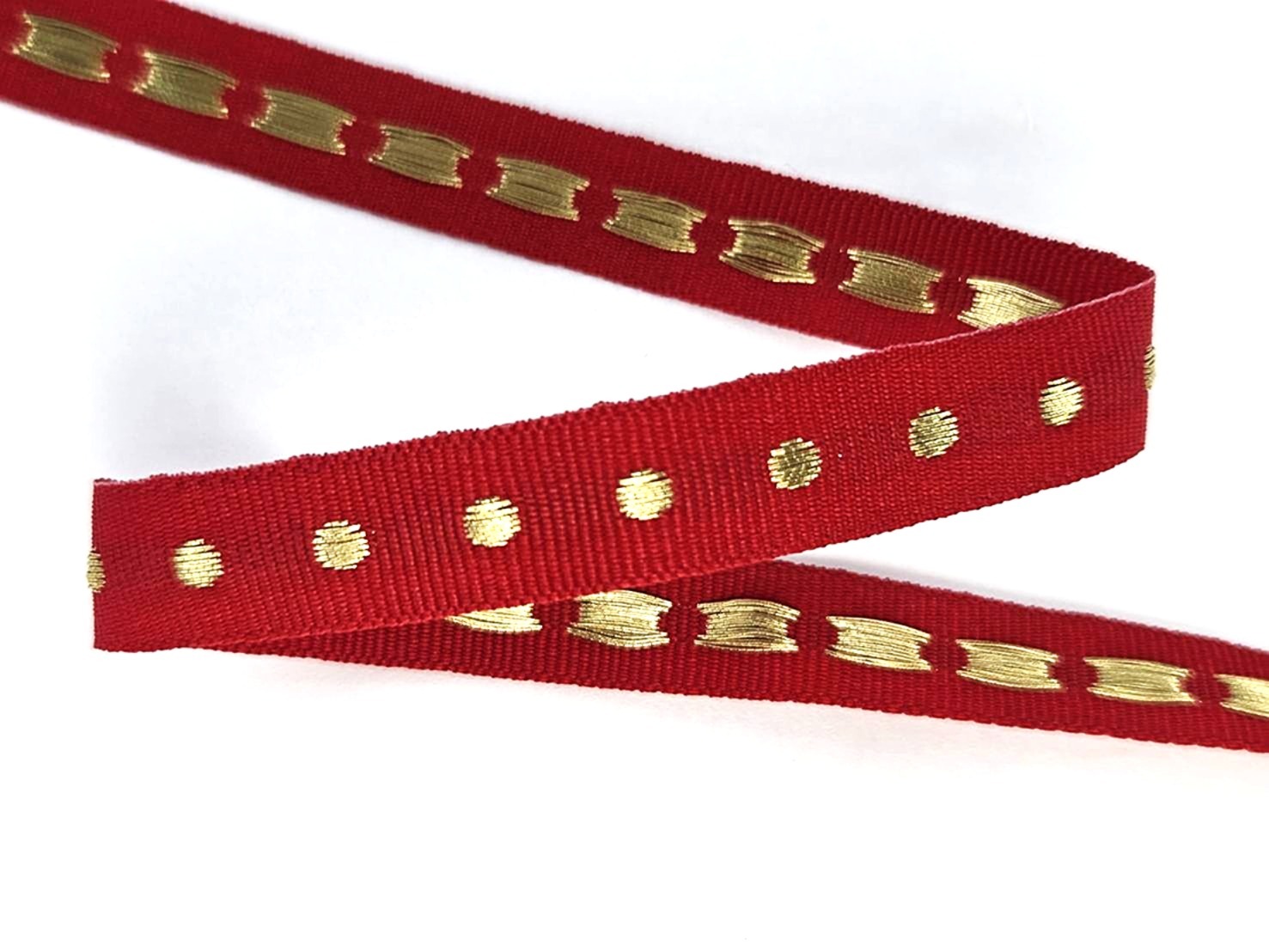 金圓點刺繡提花_12mm