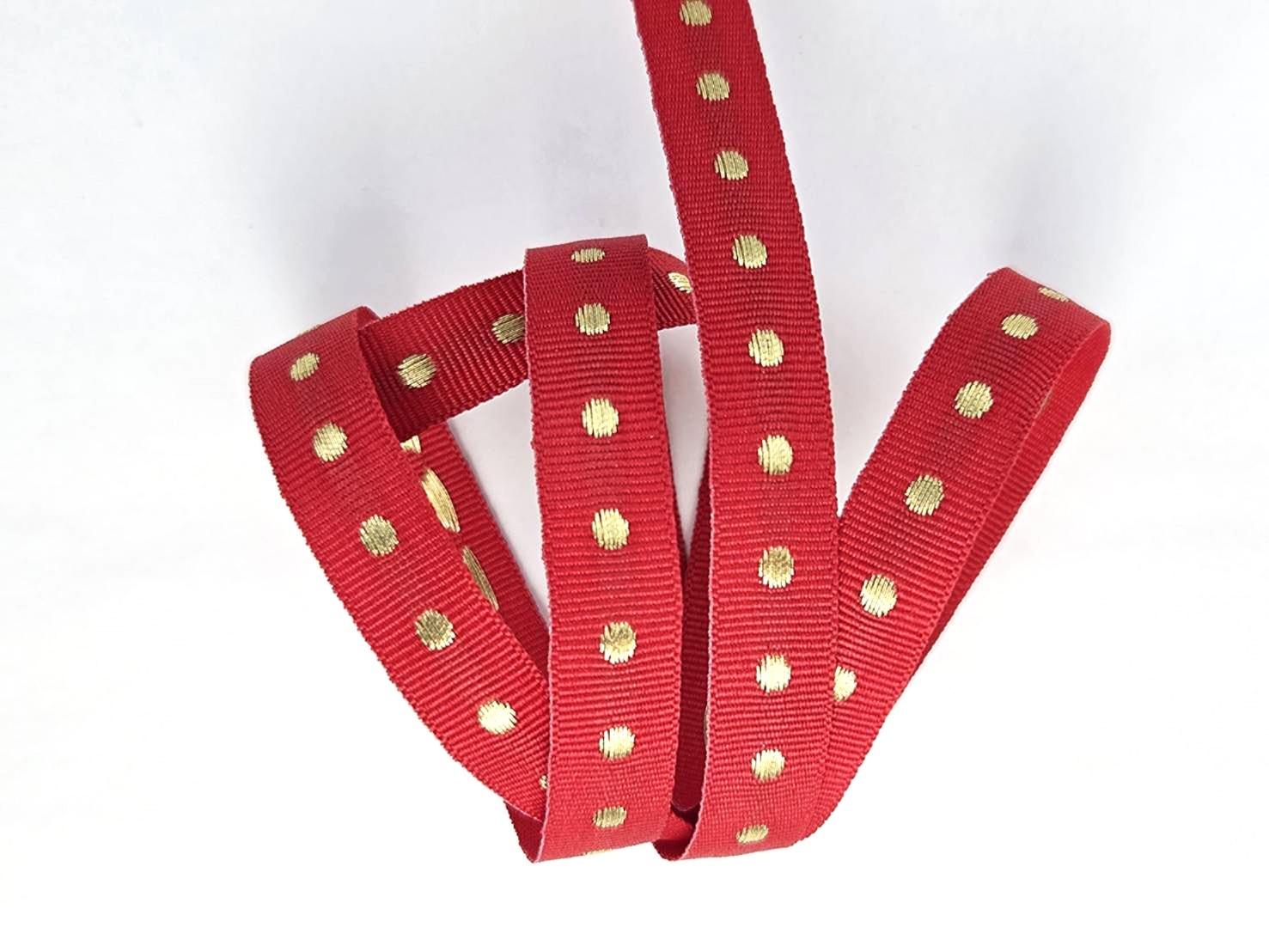 金圓點刺繡提花_12mm