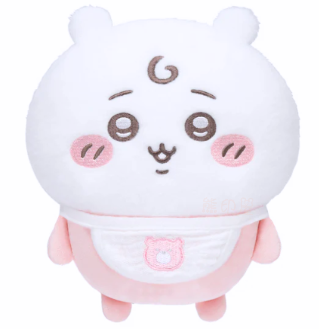 Chiikawa Baby 吉伊卡哇款 嬰兒襁褓毛公仔裝飾擺件 [平行進口]