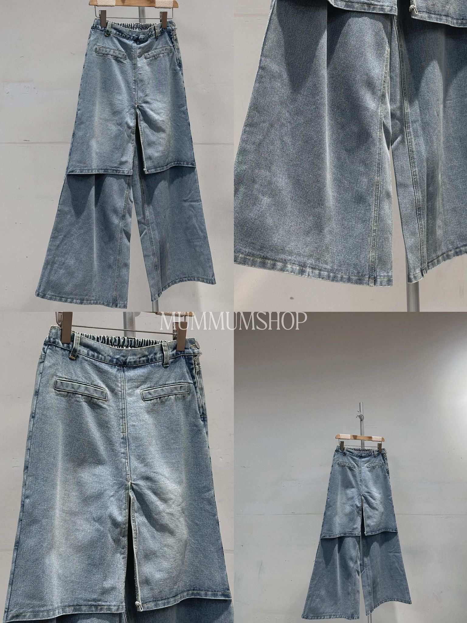 03596a/韓國今年一定要入手嘅牛仔雙層褲/26-36/40/40