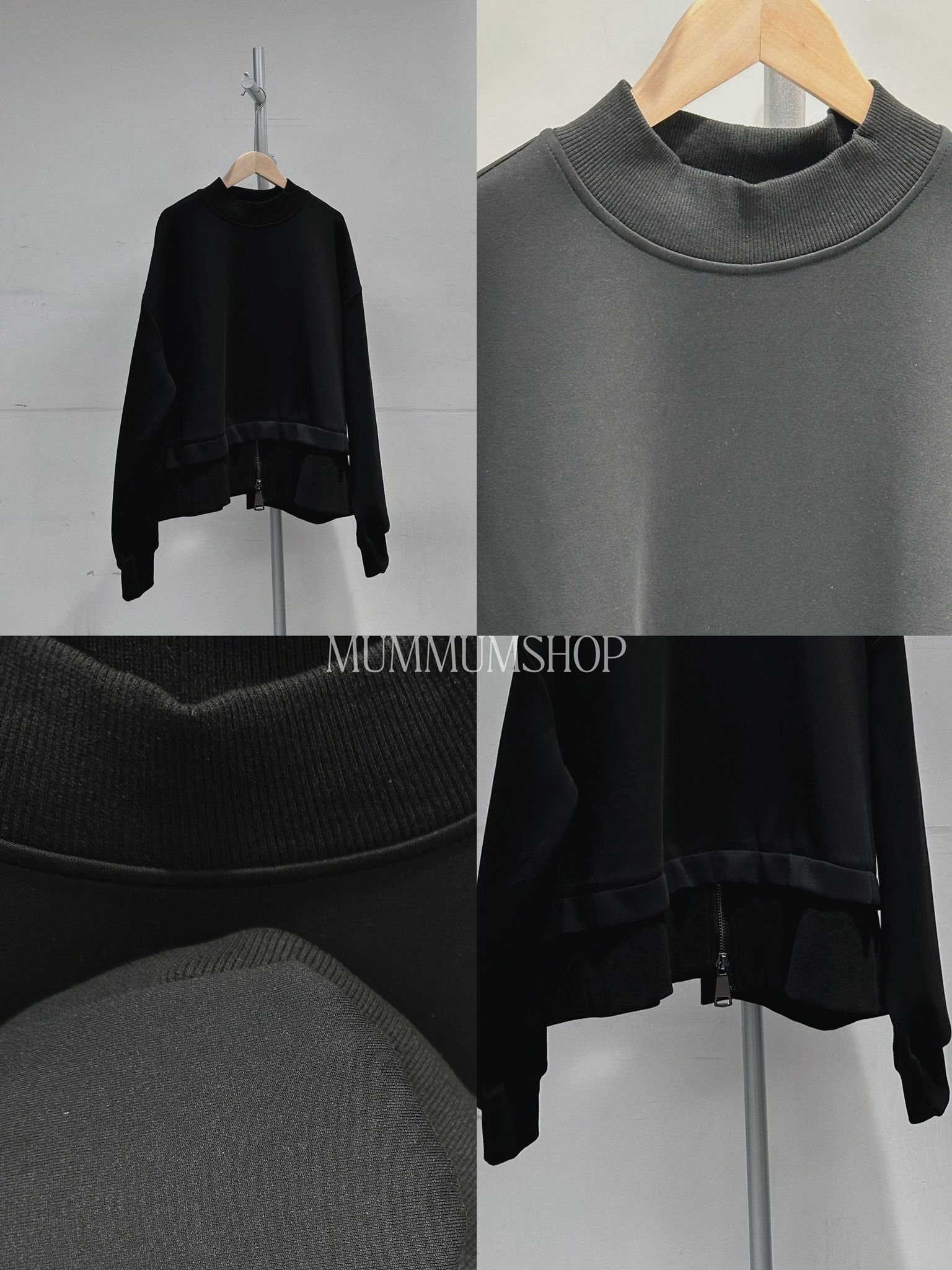 0212784a/日單一見鍾情小高領太空棉料上衣/52c'52w'22l'