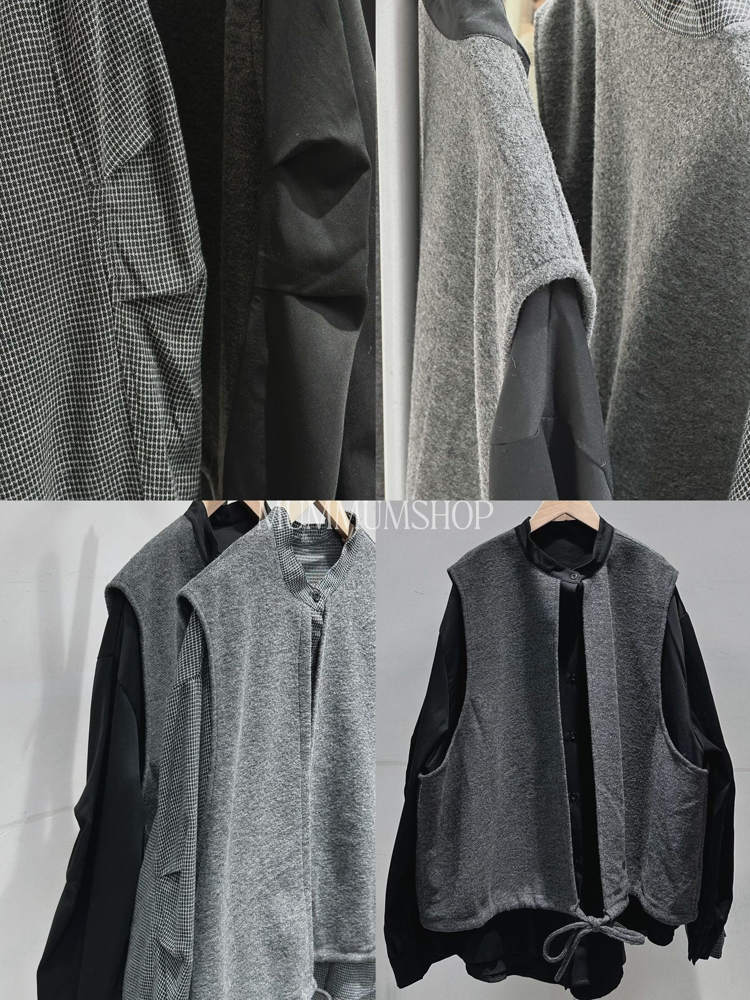 0212787a/日單不用頭痕立體手袖恤衫加背心上身54/54/27-30