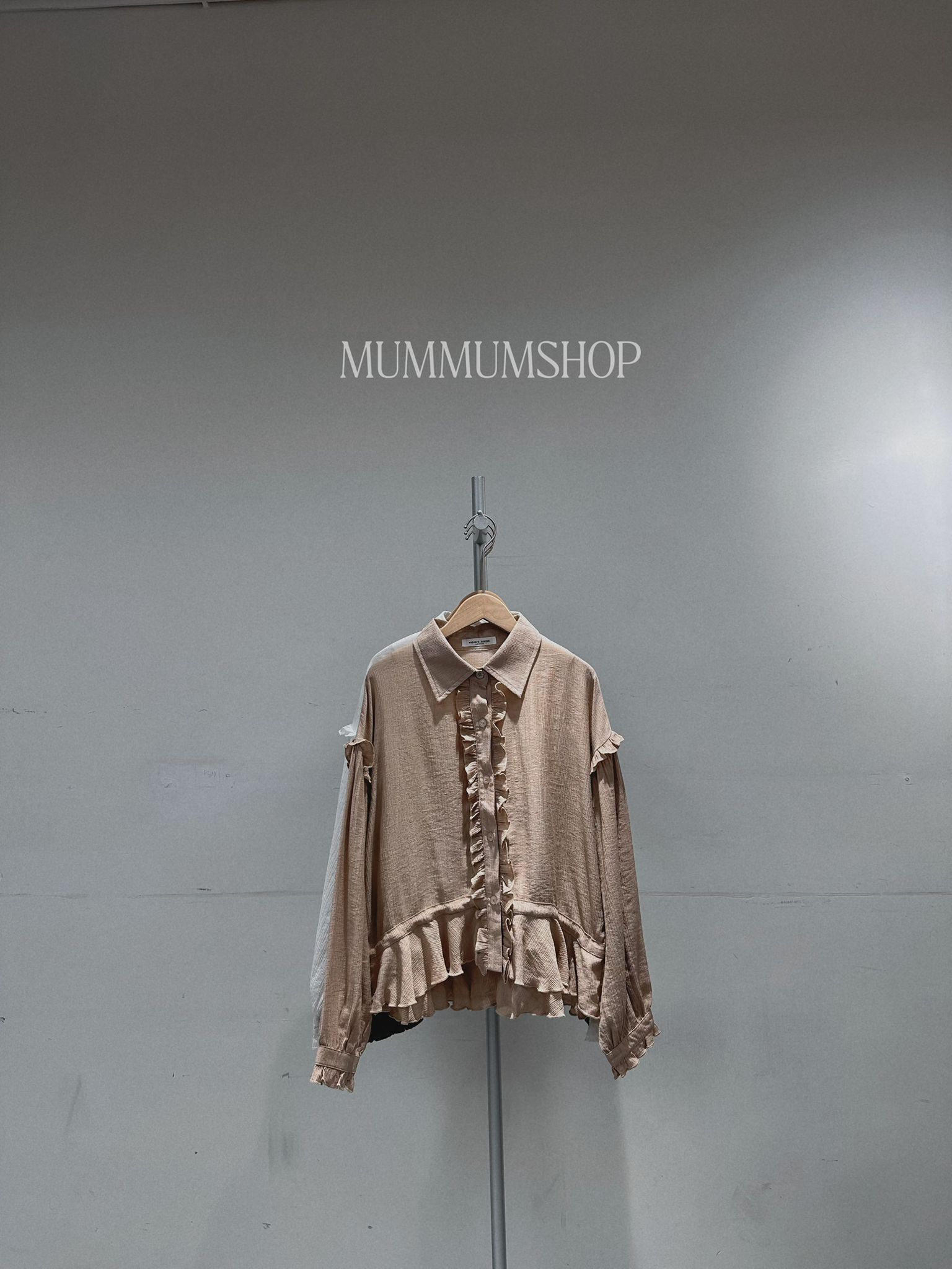 0212791a/韓國輕柔樹仔紋花邊恤衫 43/43/21-23