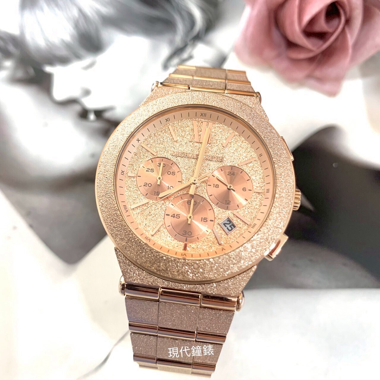 【MICHAEL KORS】磨砂霧感中性石英錶MK7557 40mm 現代鐘錶