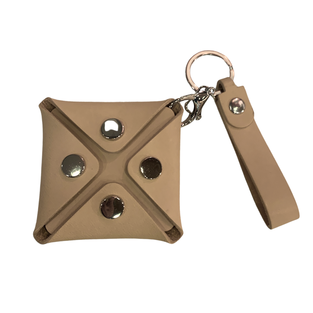 牛皮零錢收納包連掛繩