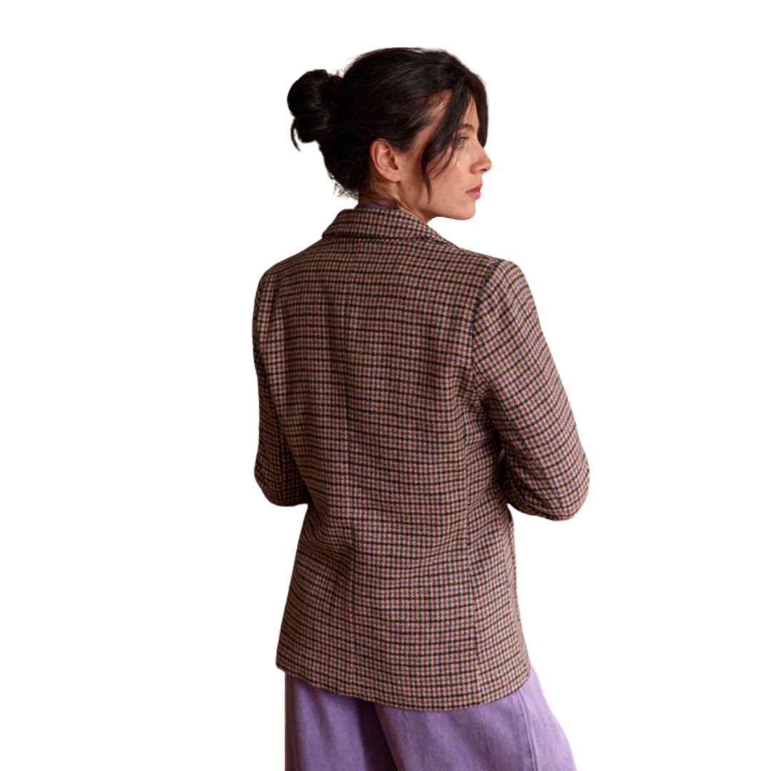 1LP1018-118 LA PETITE ETOILE Vaness Houndstooth Jacket Pied De Poule #VANESS-V102521H1A/13-PIED DE POULE (C-EU-E)