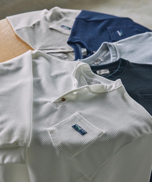 日本 The Craft Crew Products Waffle Henley L/S T-Shirt [CCPls890]