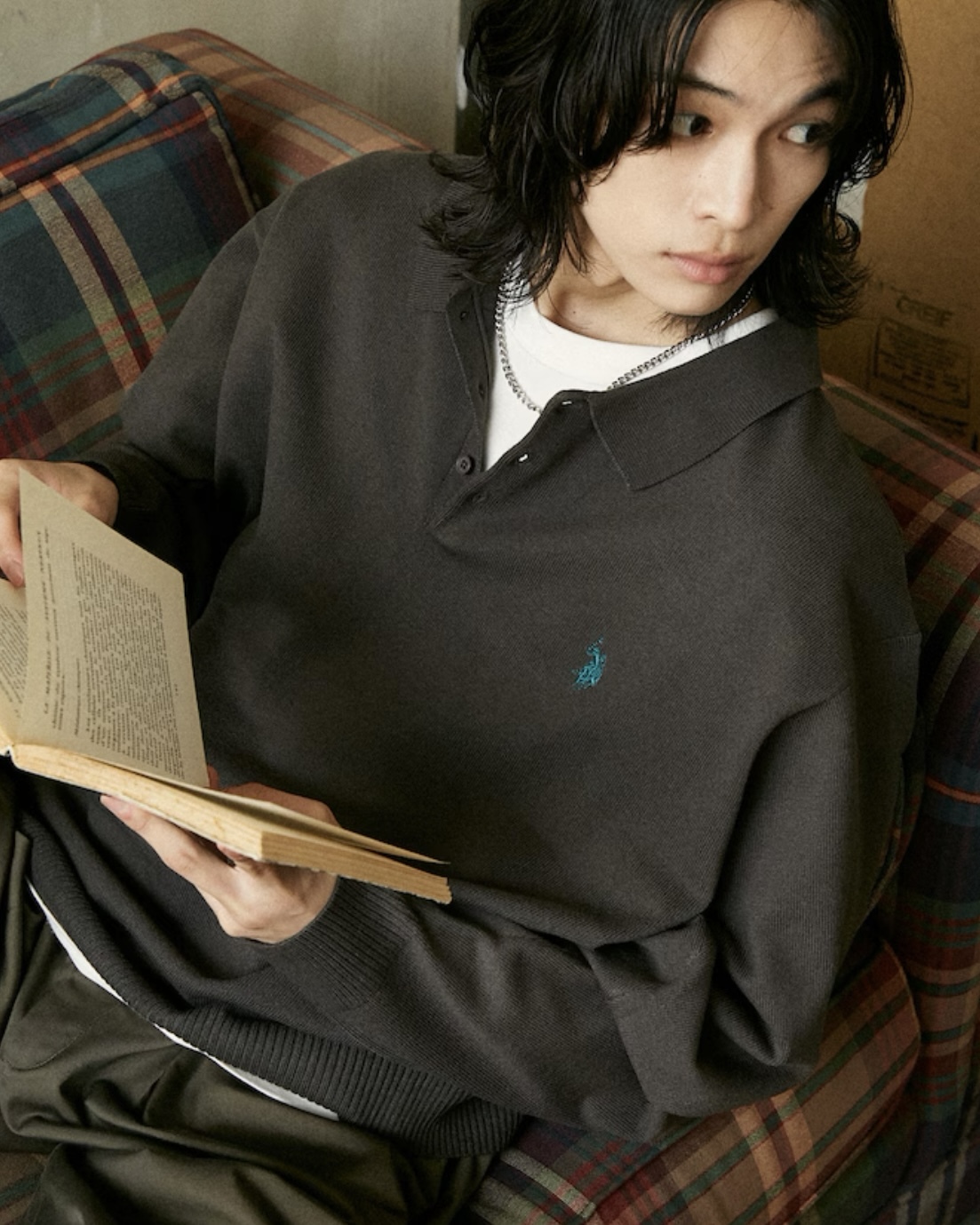 🇯🇵 U.S. POLO ASSN. X PUBLUX 麻花紋 立領 針織衫 排扣 寬鬆 / 預購