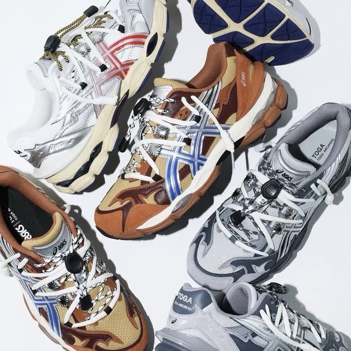 聯名款 ASICS X TOGA Archive GEL-CUMULUS 16 TG 解構 網布 麂皮 異材質 運動休閒鞋 男女同款 3色
