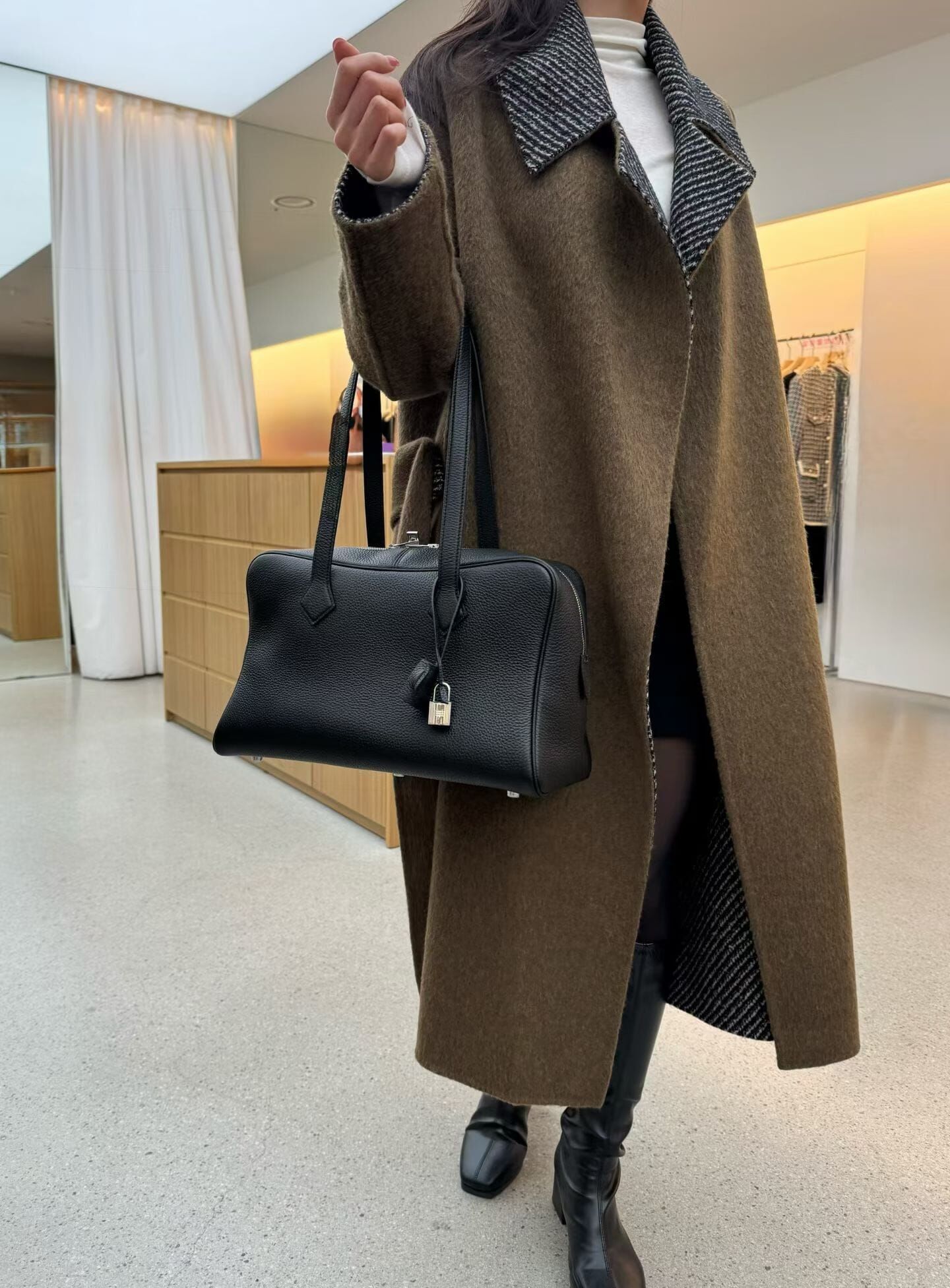 JU5145 真皮保齡球公事手提包