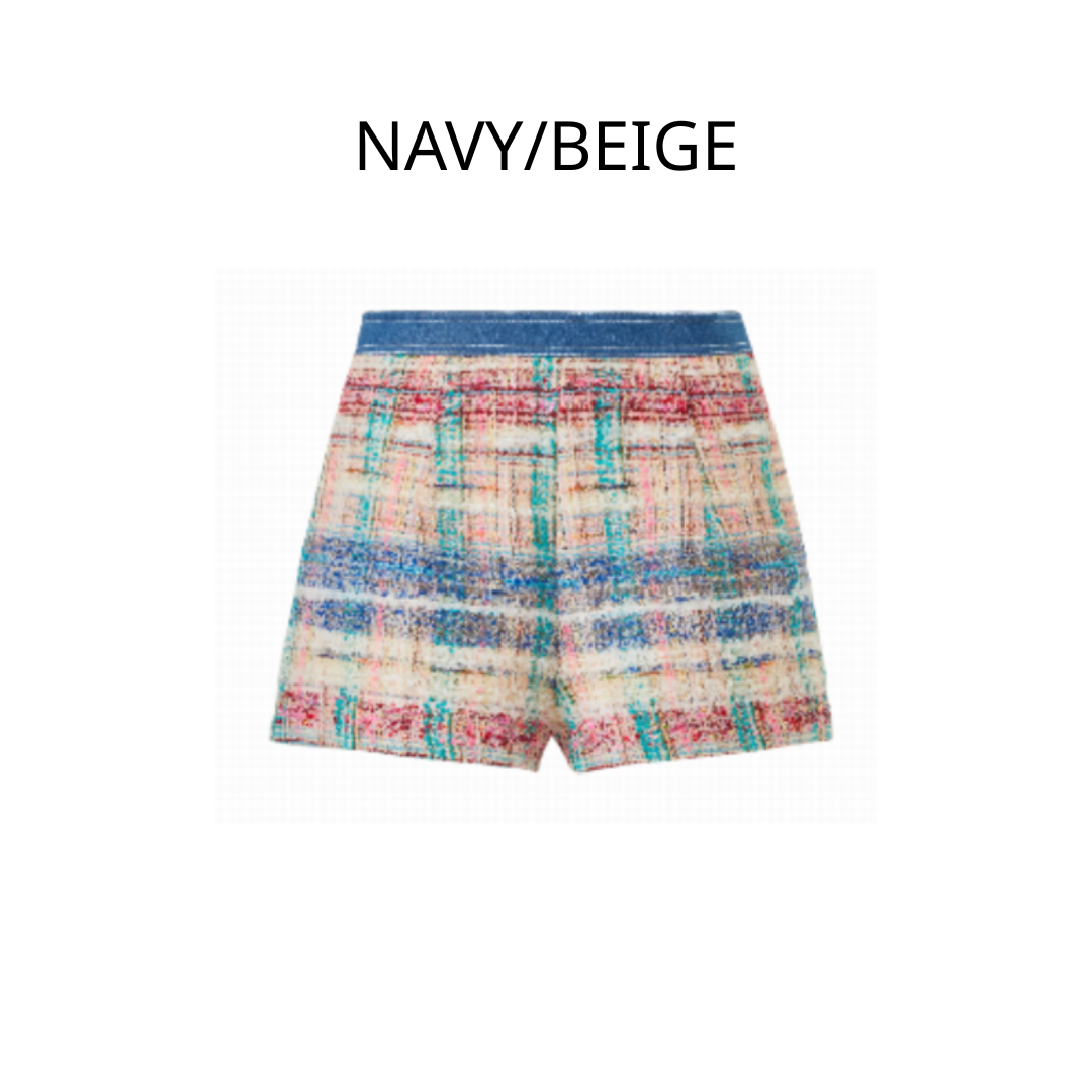1EA1020-045 EDWARD ACHOUR Short Navy/Beige #091001/915 (C-EU-E)