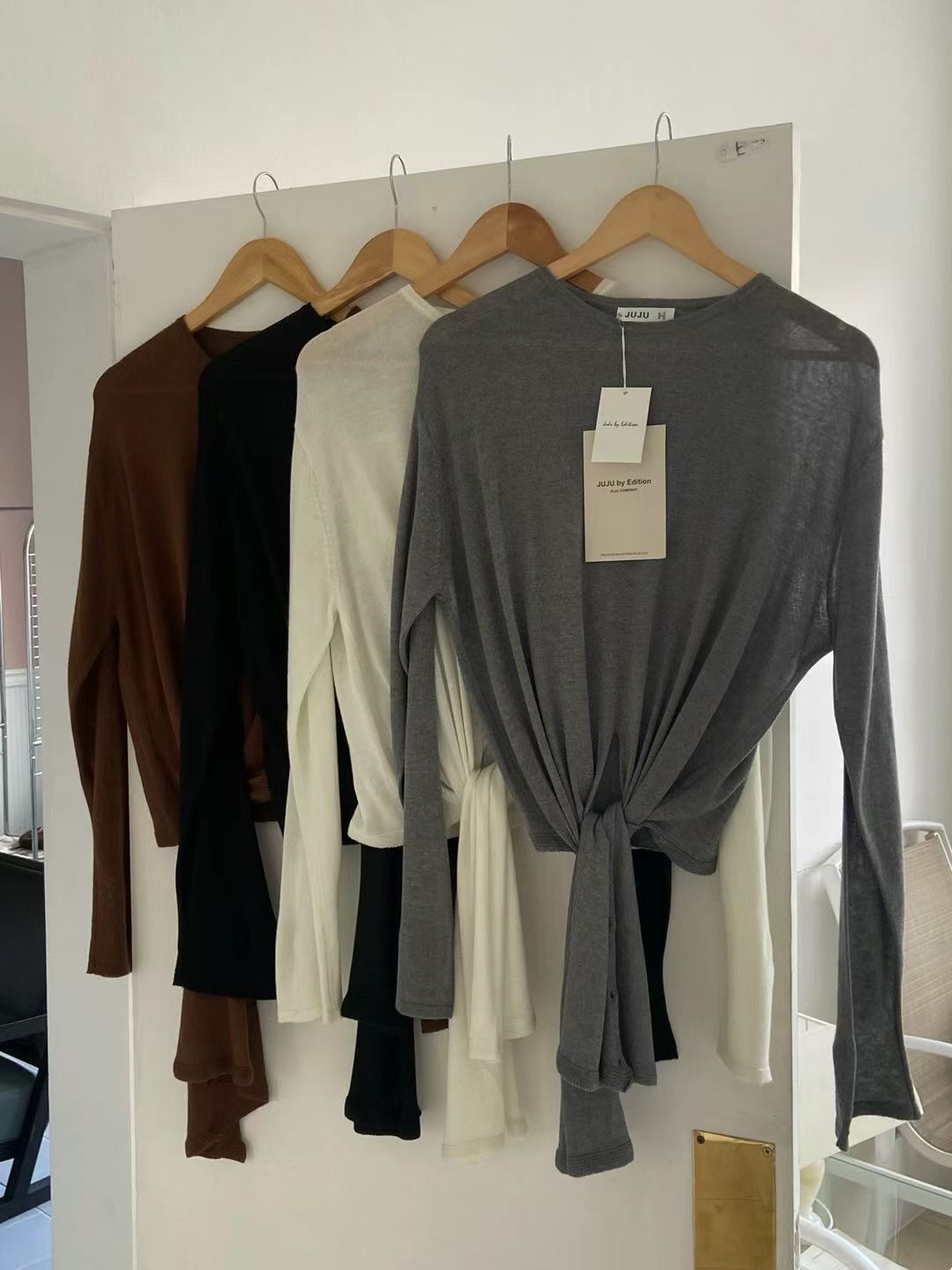 JU5147 多種穿法薄款休閒針織衫