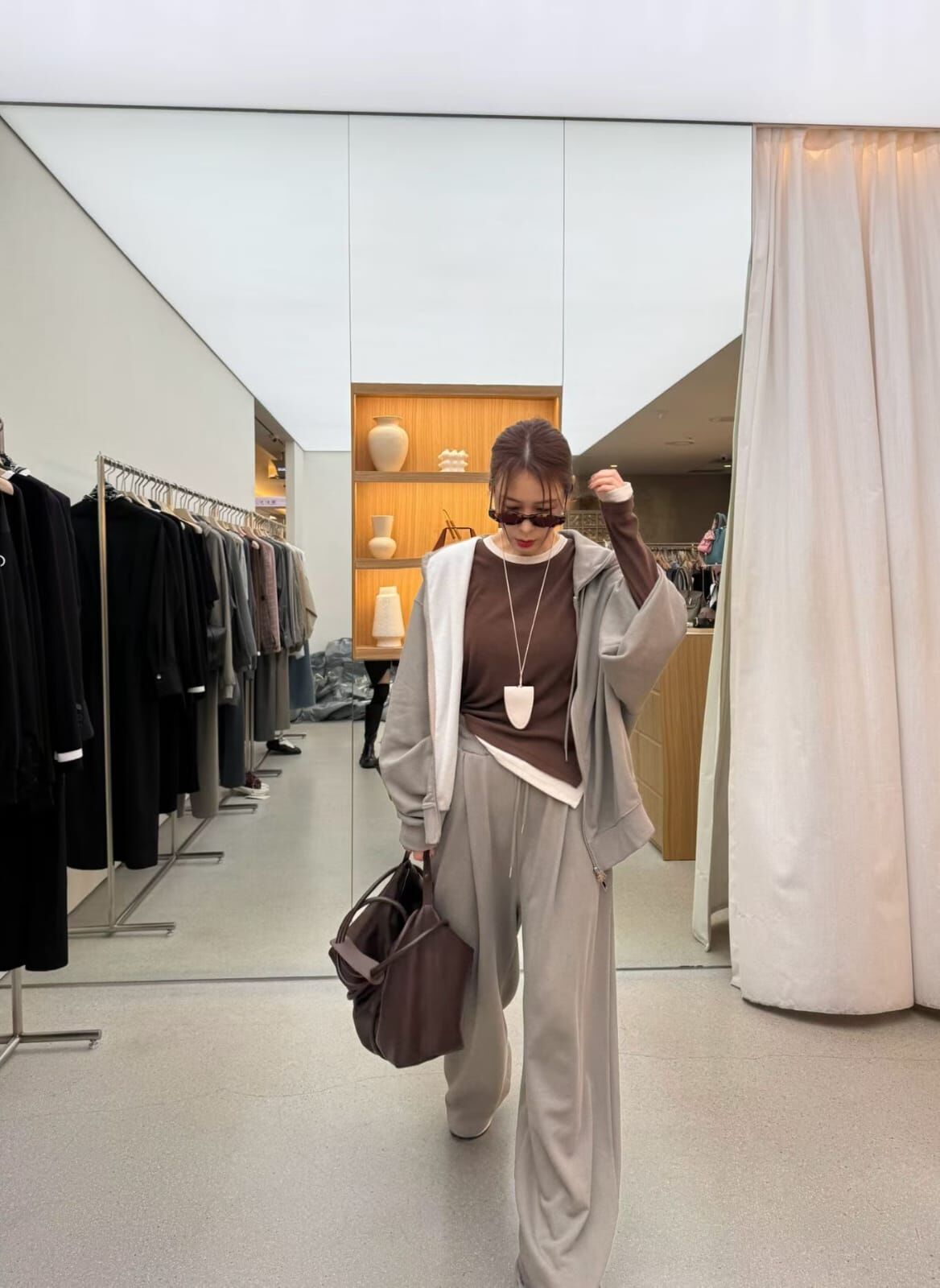 JU5116 隨性簡約全橡筋休閒褲