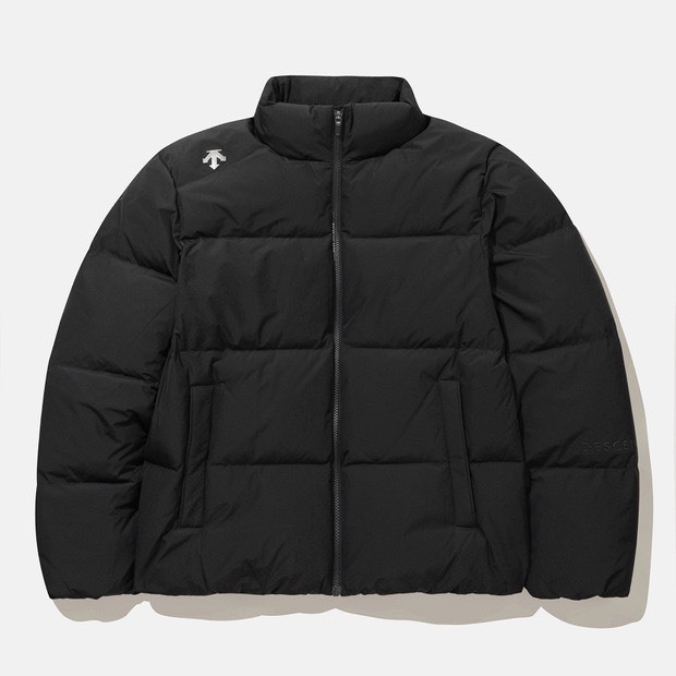 DESCENTE 迪桑特 小LOGO 羽絨外套 黑色