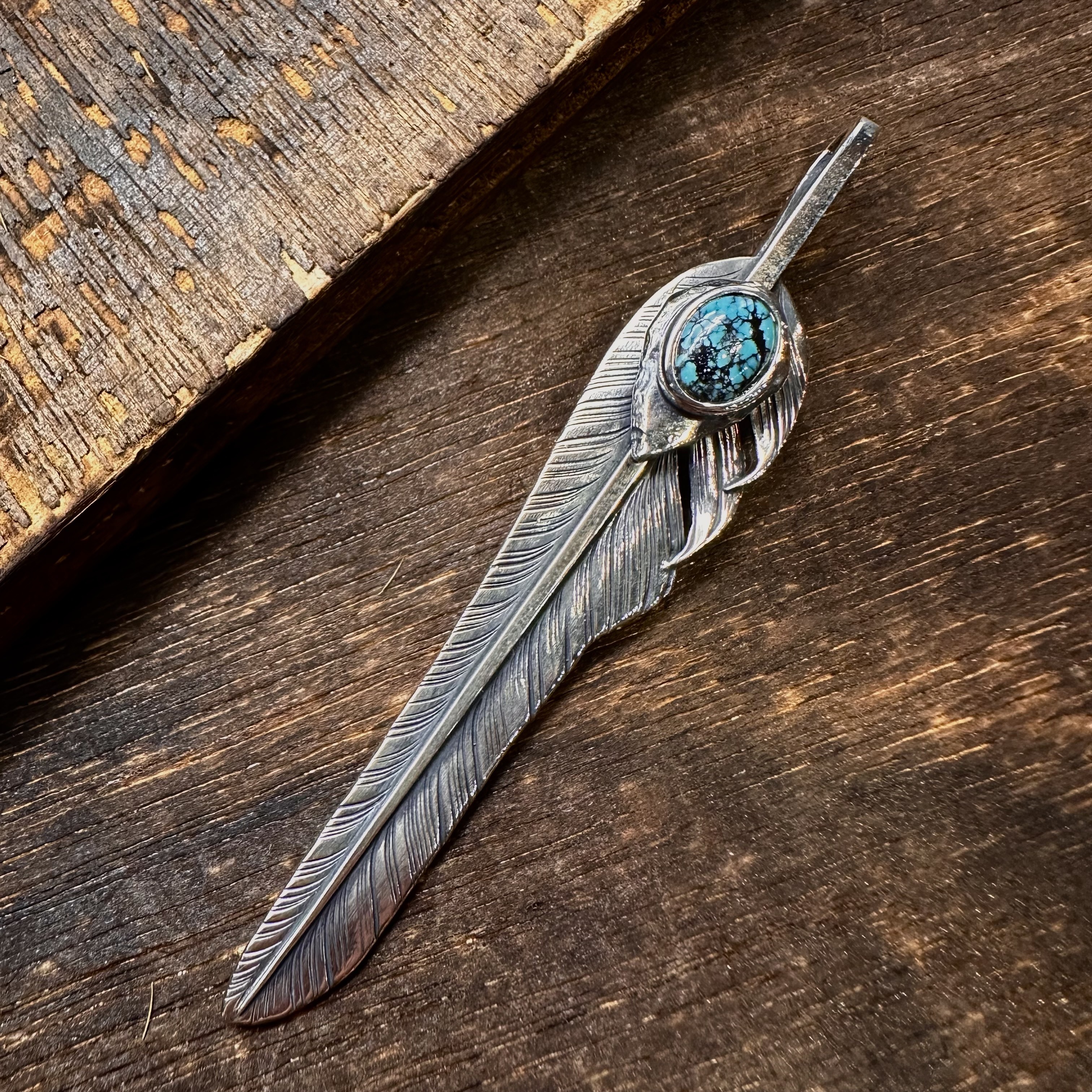 *Black Venom Jewelry- Freedom & Prayer全銀斬風羽鑲湖北松石