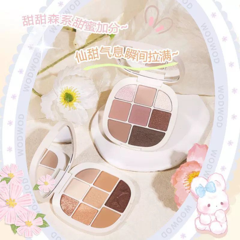 WODWOD Rabbit Garden Powder‑Mist Eyeshadow Palette