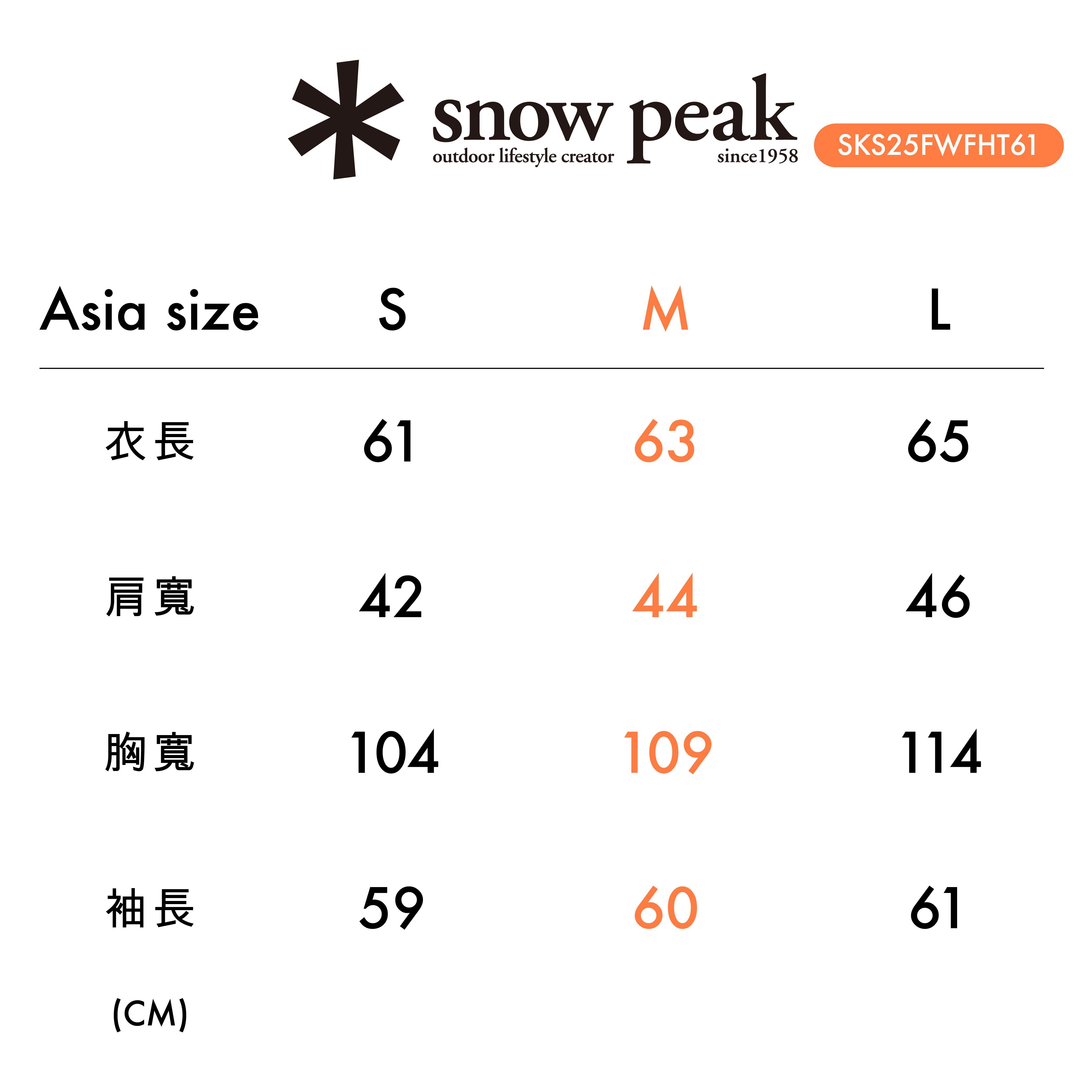 SNOW PEAK Land 女款長袖運動衫 SKS25FWFHT61