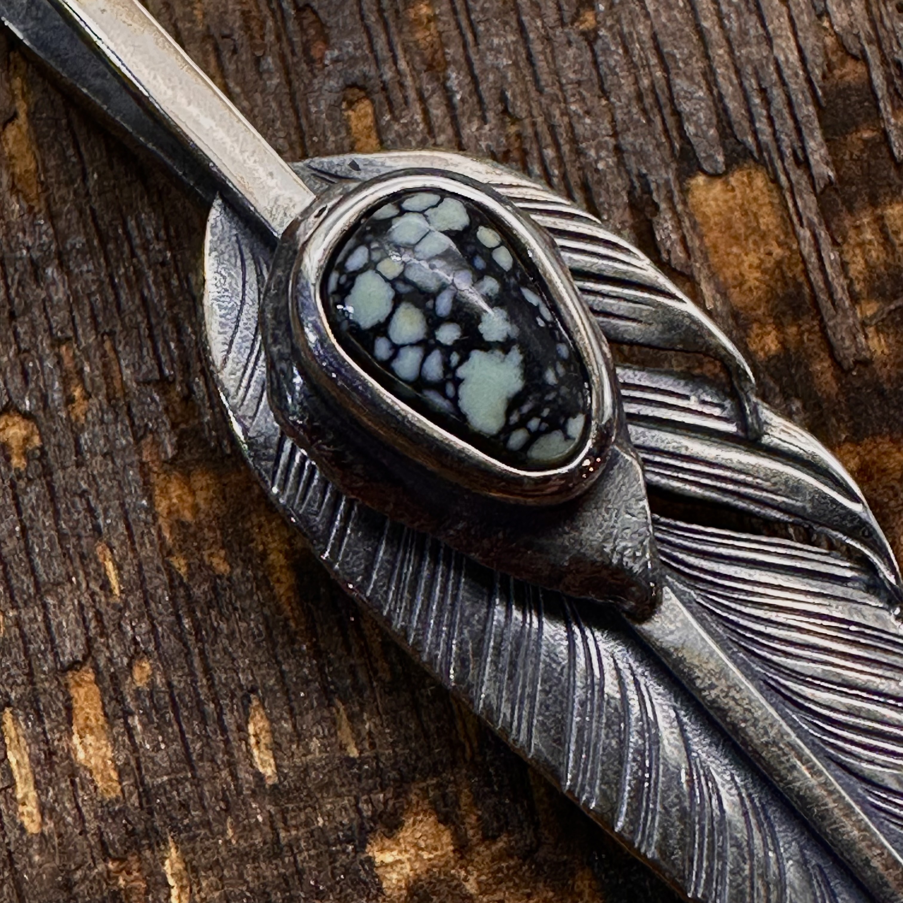 *Black Venom Jewelry- Freedom & Prayer全銀斬風羽鑲 Damale 磷鋁石