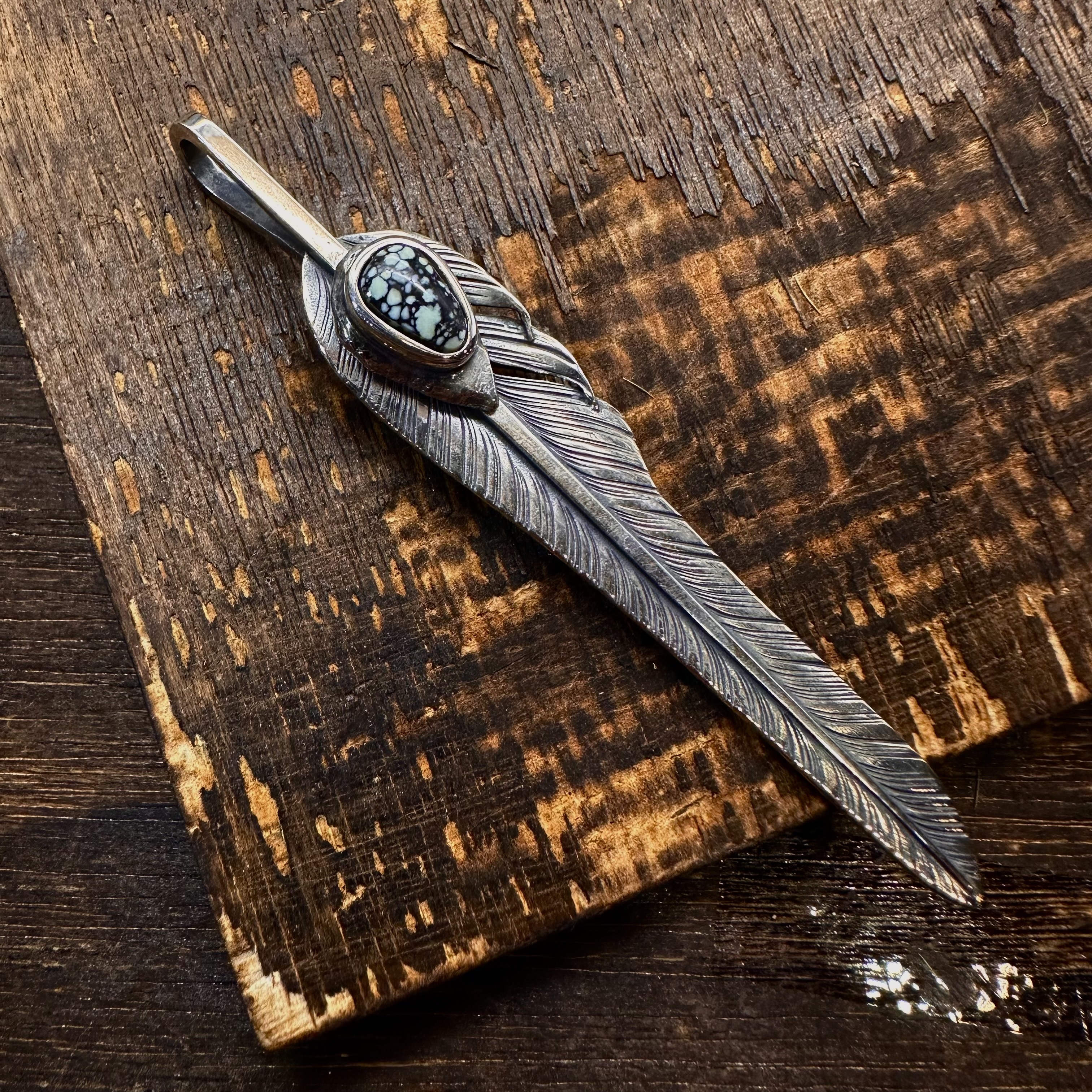 *Black Venom Jewelry- Freedom & Prayer全銀斬風羽鑲 Damale 磷鋁石