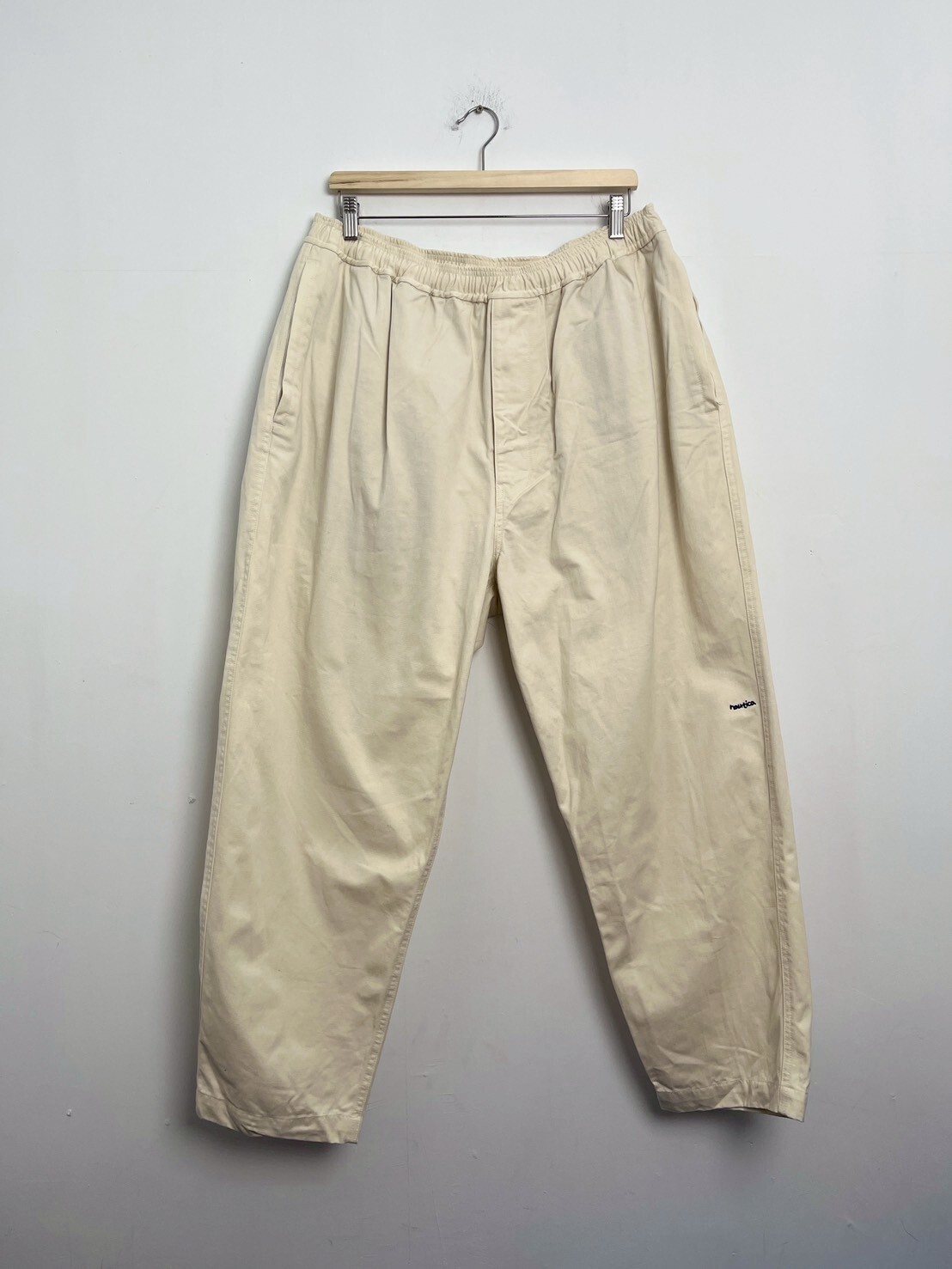 Nautica easy pants WHITE SIZE XXL