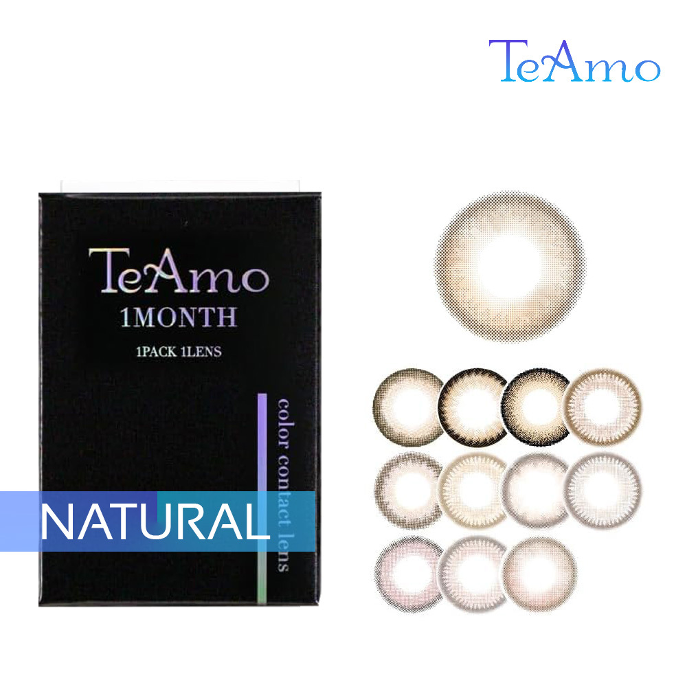 TeAmo Natural 愛神之語 1 Month 美瞳 彩色 月拋 隱形眼鏡 1片