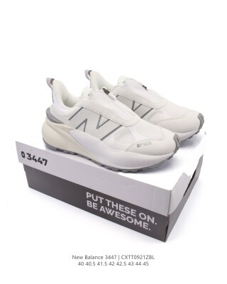 New balance NB3447 男裝 織物層牛皮防滑減震透氣舒適耐磨減震低幫厚底增高休閑運動老爹鞋。