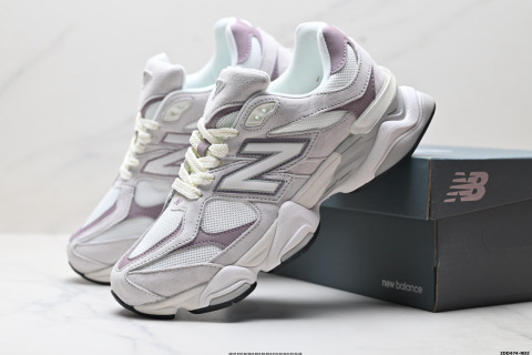New Balance 9060系列 復古休閑運動慢跑鞋 鞋面大身由空間雙格及磨砂鞋面拼接而生 採用大面積網眼以及麂皮材質覆蓋鞋身 還原經典氣質 搭載ABZORB避震科技 由泡沫聚酯製成 上腳可以有效減少由鞋底反彈對身體及雙腿的衝擊力
