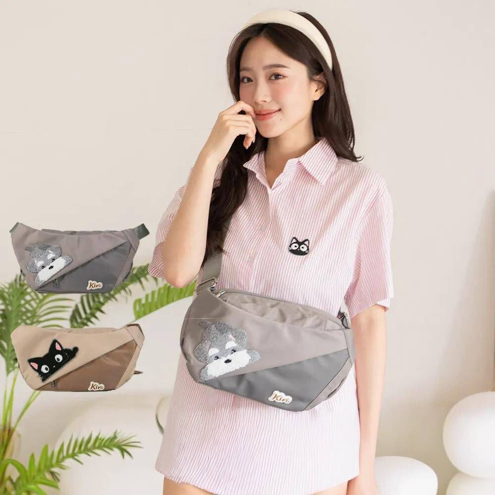 小黑貓斜跨後背包【現貨成品】