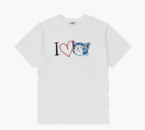[K] NERDY I LOVE NERO S/S T-SHIRT_WHITE, PNEF25ST0200 (KN55)