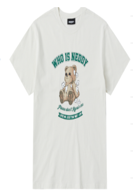 [K] NERDY WHO IS NEDDY S/S T-SHIRT_CREAM, PNEU25ST1202 (KN63)