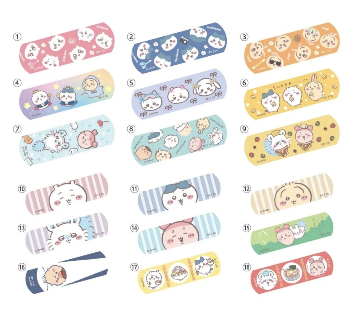 JP Chiikawa 造型膠布 6塊 8677 TK251018