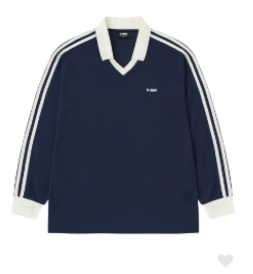 [K] NERDY CLASSIC NY JERSEY L/S T-SHIRT_NAVY, PNES25LT0116 (KN94)