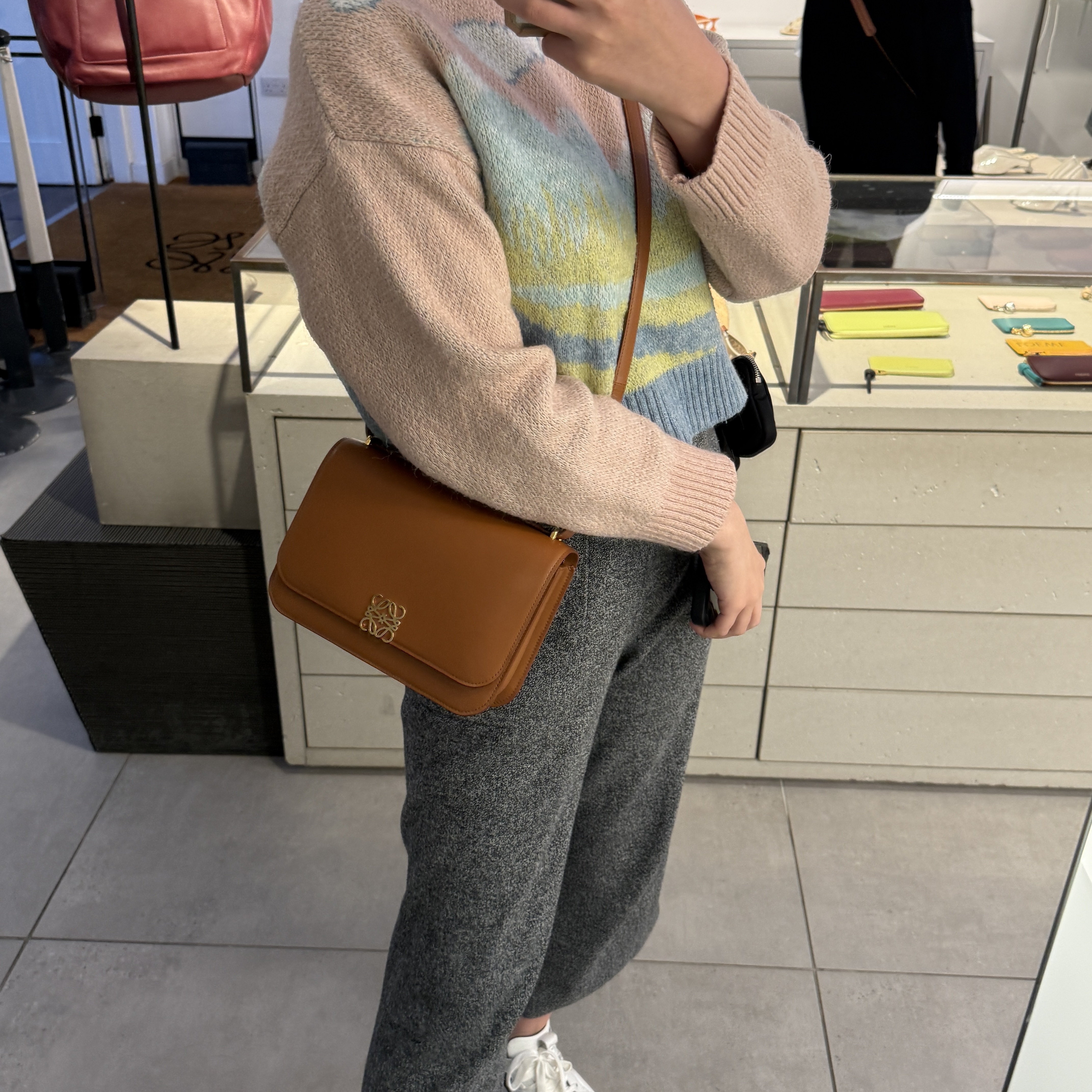 Loewe Goya Medium Bag Tan