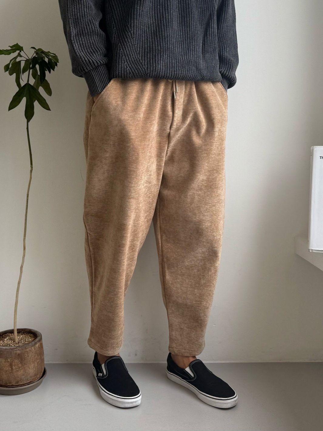 淨色鬆身褲 PEACOCK-153P