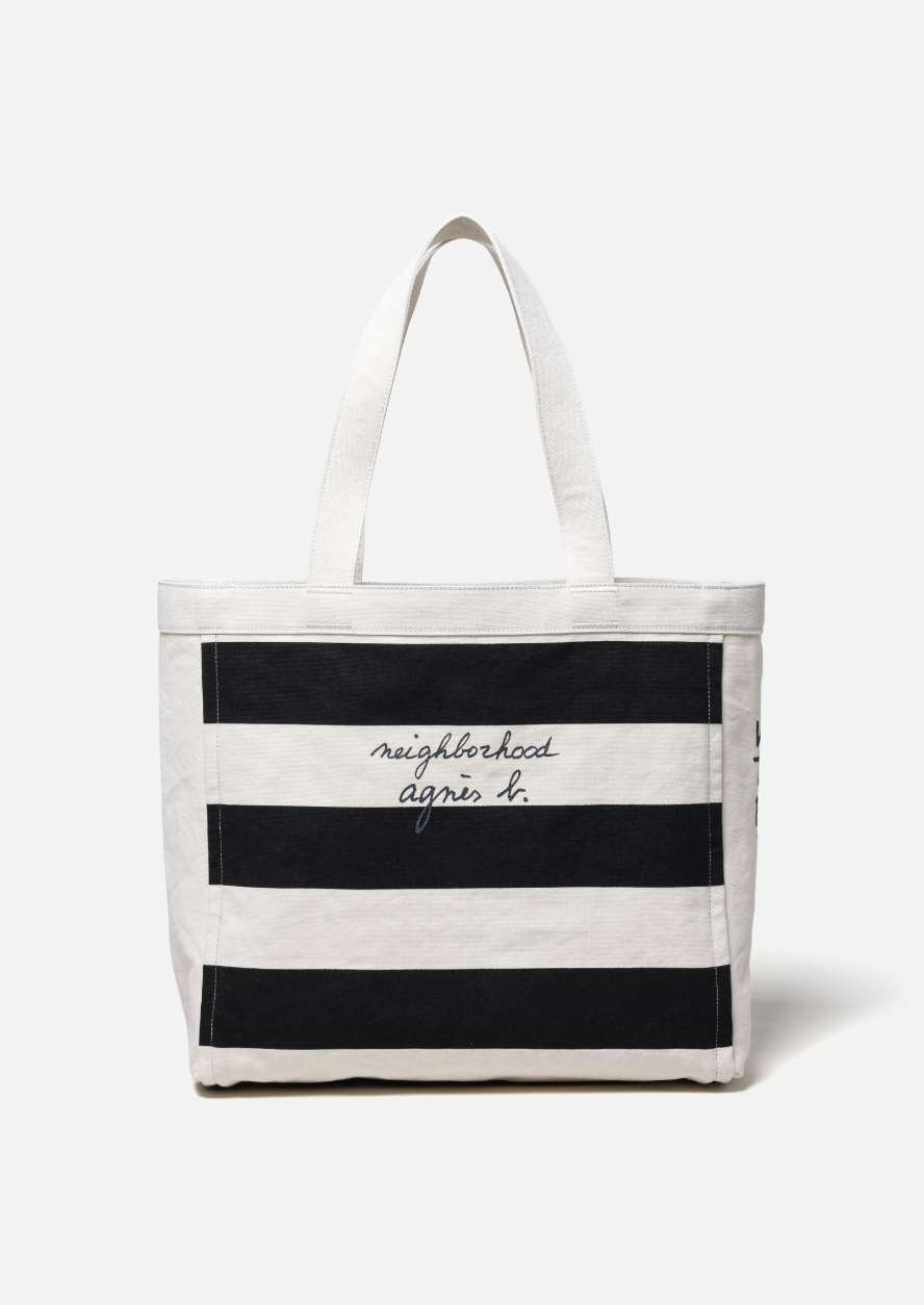現貨| NEIGHBORHOOD X AGNES B . BORDER TOTE BAG 2527270N-CG01S