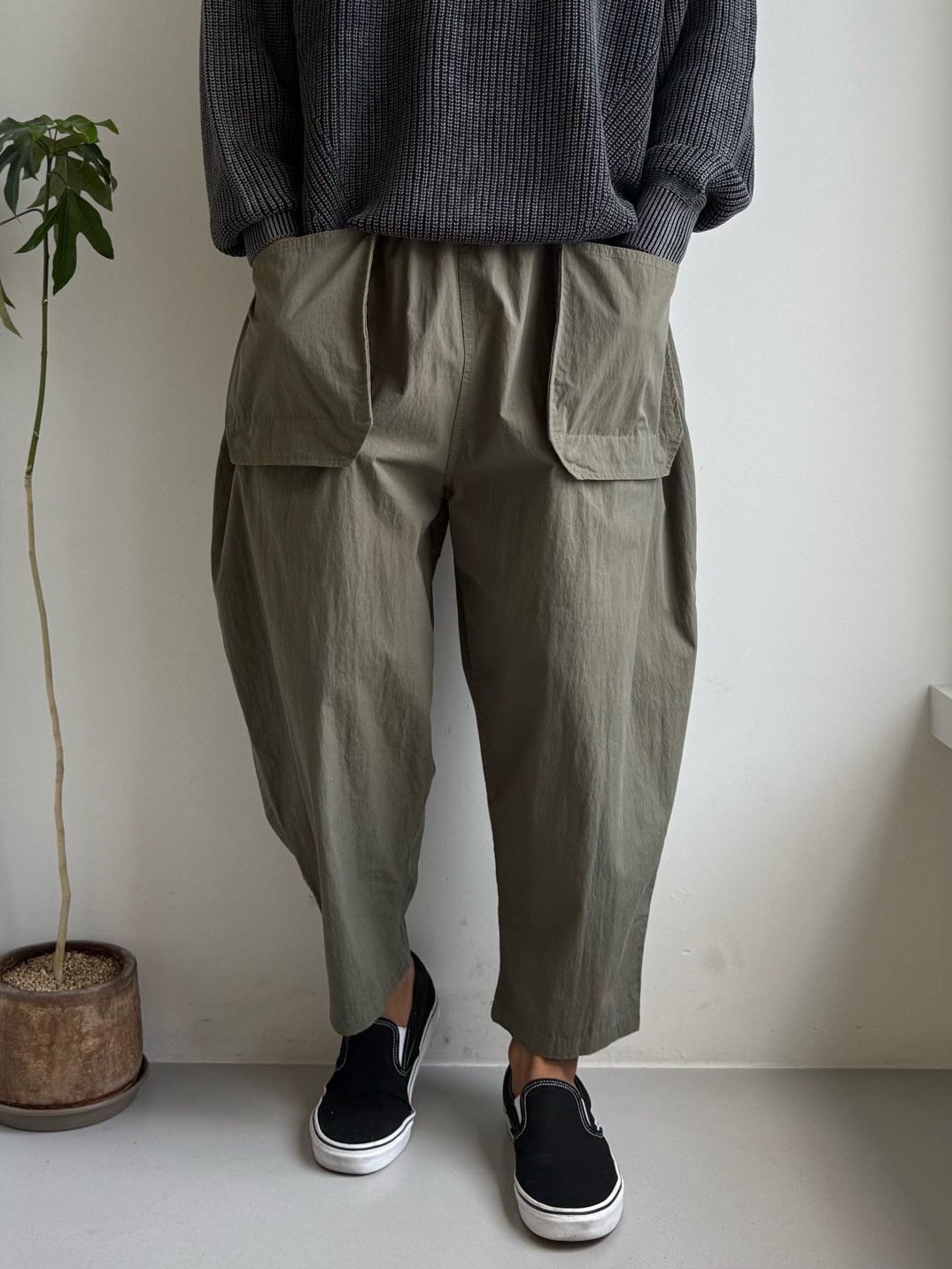 淨色鬆身褲 PEACOCK-156P