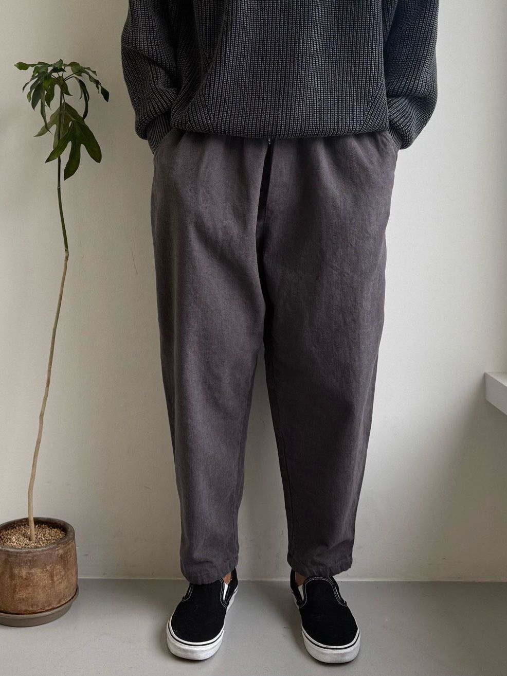 淨色鬆身褲 PEACOCK-158P