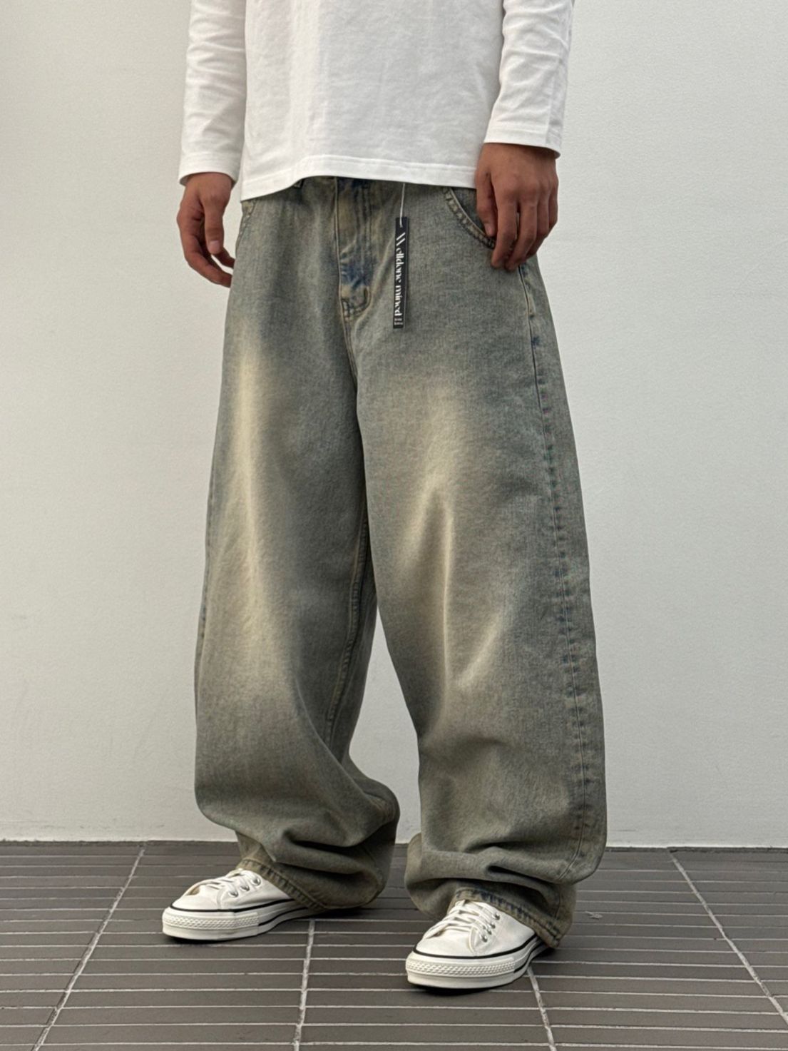 洗水鬆身牛仔褲 WD-191P