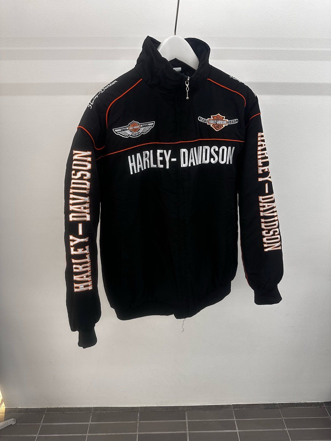 英文字拉鍊外套(薄夾棉) WD-192JK