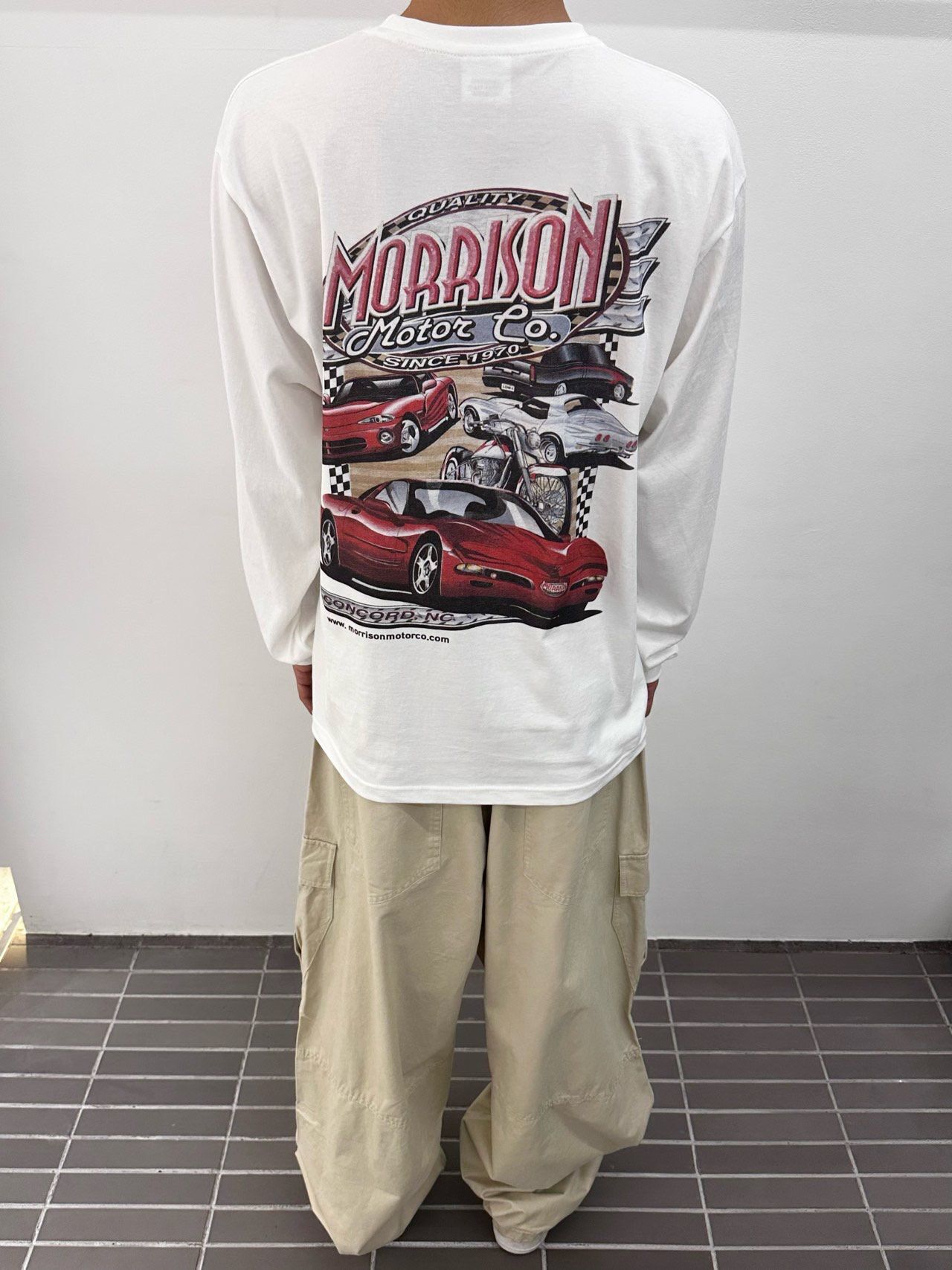 英文字圖案長袖衫 WD-194T