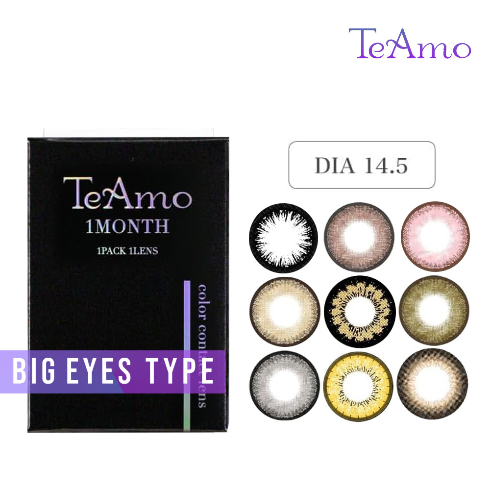 TeAmo Big Eyes 愛神之語 大眼 DIA:14.5 1 Month 美瞳 彩色 月拋 隱形眼鏡 1片