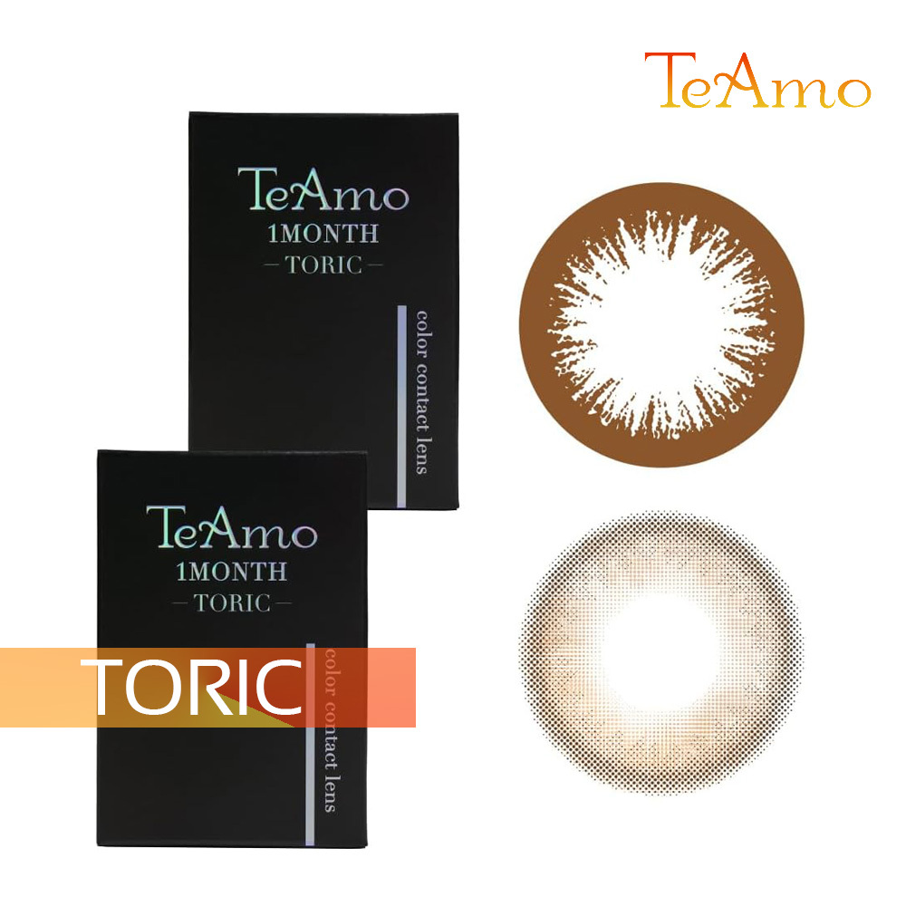 TeAmo Toric 愛神之語 散光 乱視用 1 Month 美瞳 散光 月拋 彩色 隱形眼鏡 1片