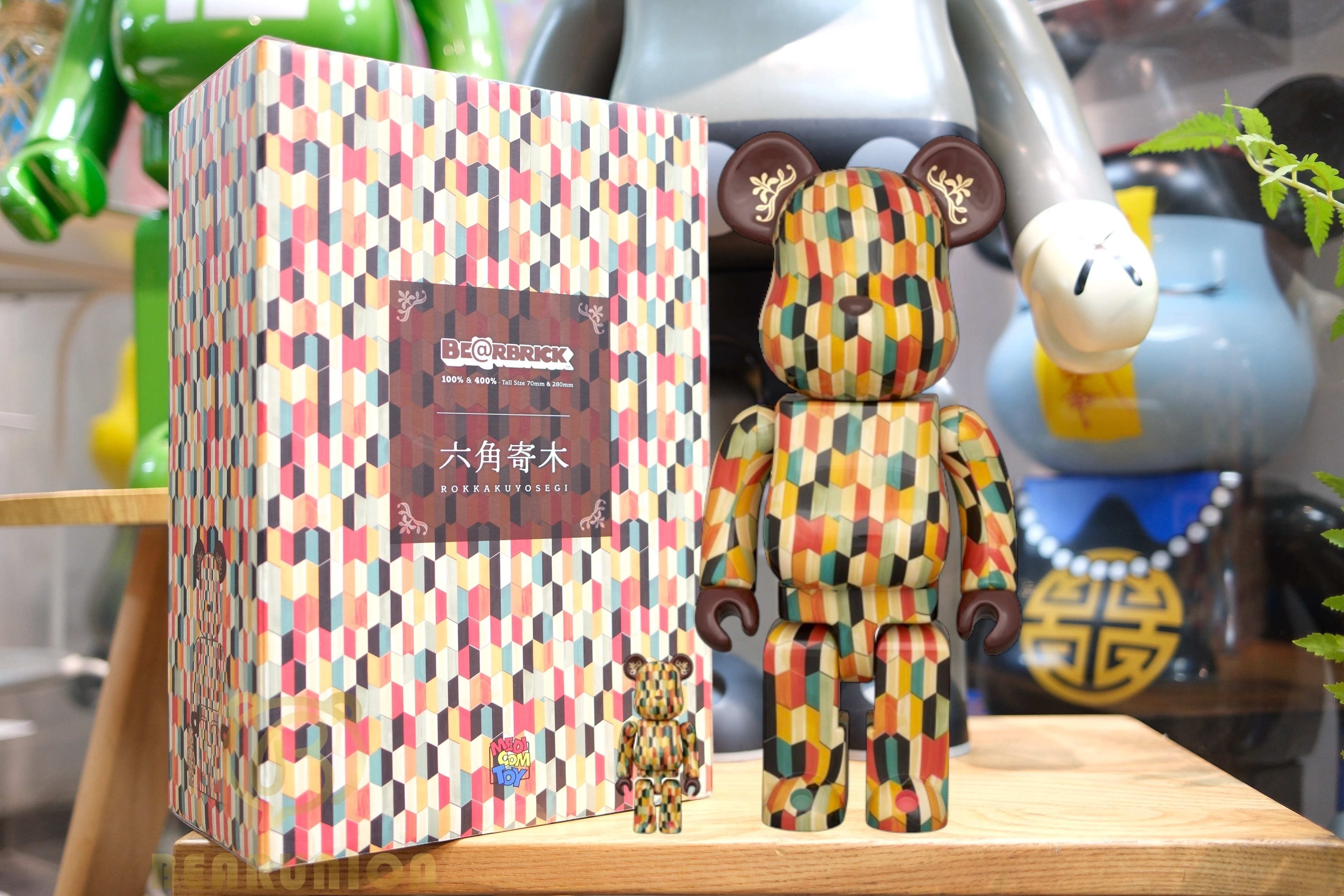 🎏預訂🎏Bearbrick 400% 100% 六角寄木