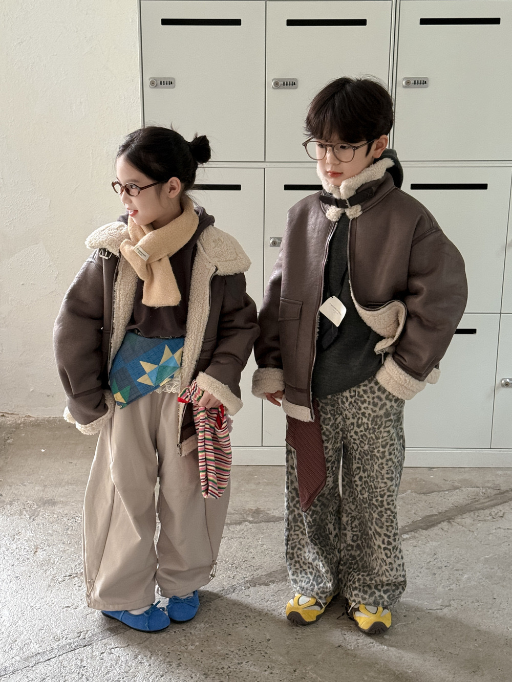 秋冬加厚一體絨翻領機車外套