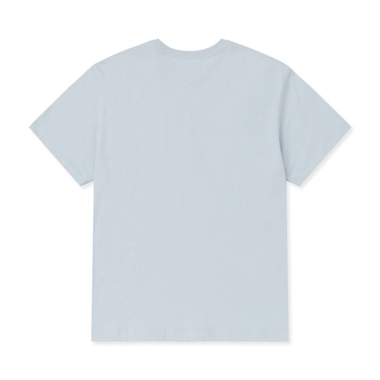 [K] NERDY HANDSOME CAT WAPPEN S/S T-SHIRT_SOFT BLUE, PNEU25ST2565 (KN36)