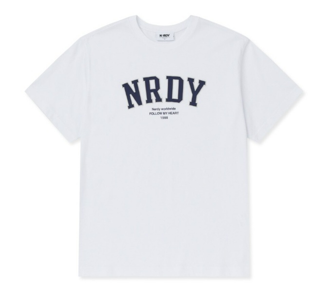 [K] NERDY ARCH LOGO S/S T-SHIRT_WHITE, PNEU25ST1900 (KN39)